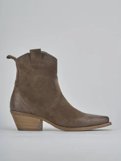 Hot Stivaletti tacco 5cm camoscio Donna Stivaletti Tacco Alto