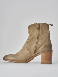 Clearance Stivaletti tacco 6cm camoscio Donna Stivaletti Tacco Alto