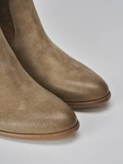 Clearance Stivaletti tacco 6cm camoscio Donna Stivaletti Tacco Alto