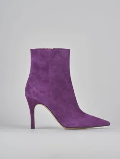 Outlet Stivaletti tacco 9cm camoscio Donna Stivaletti Tacco Alto