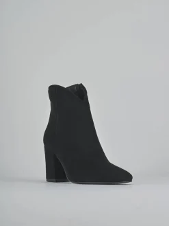 Outlet Stivaletti tacco 7cm camoscio Donna Stivaletti Tacco Alto