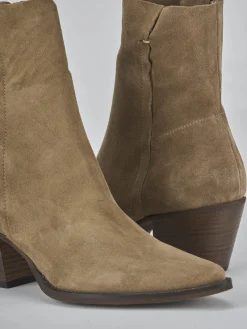 Clearance Stivaletti tacco 6cm camoscio Donna Stivaletti Tacco Alto