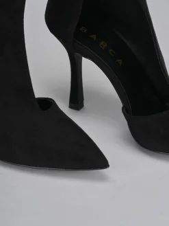 Outlet Stivaletti tacco 9cm camoscio Donna Stivaletti Tacco Alto