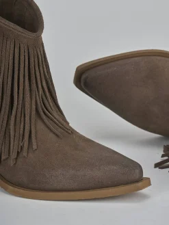 Discount Stivaletti tacco 5cm camoscio Donna Stivaletti Tacco Alto