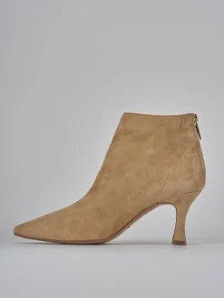 Hot Stivaletti tacco 7cm camoscio Donna Stivaletti Tacco Alto