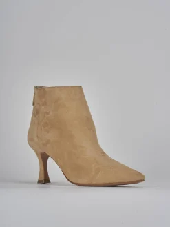 Hot Stivaletti tacco 7cm camoscio Donna Stivaletti Tacco Alto