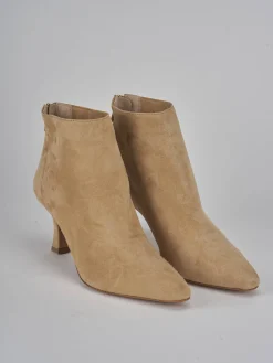 Hot Stivaletti tacco 7cm camoscio Donna Stivaletti Tacco Alto