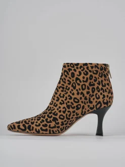 Discount Stivaletti tacco 7cm camoscio Donna Stivaletti Tacco Alto