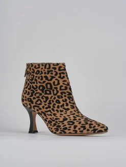 Discount Stivaletti tacco 7cm camoscio Donna Stivaletti Tacco Alto