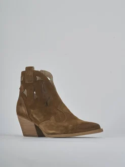 New Stivaletti tacco 6cm camoscio Donna Stivaletti Tacco Alto