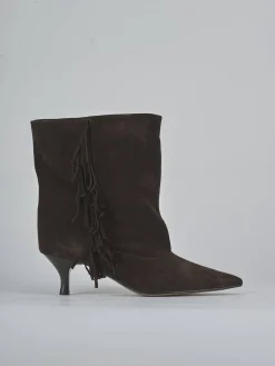 New Stivaletti tacco 5cm camoscio testa Donna Stivaletti Tacco Alto