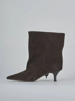 New Stivaletti tacco 5cm camoscio testa Donna Stivaletti Tacco Alto