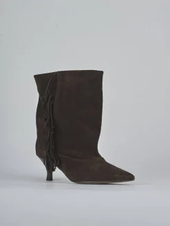 New Stivaletti tacco 5cm camoscio testa Donna Stivaletti Tacco Alto