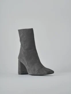 Outlet Stivaletti tacco 7cm camoscio Donna Stivaletti Tacco Alto