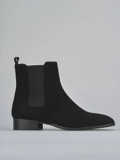 Clearance Stivaletti tacco 3cm camoscio Donna Stivaletti Tacco Basso