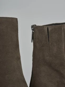 Outlet Stivaletti tacco 6cm camoscio Donna Stivaletti Tacco Alto