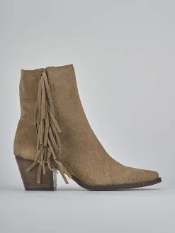 Clearance Stivaletti tacco 6cm camoscio Donna Stivaletti Tacco Alto