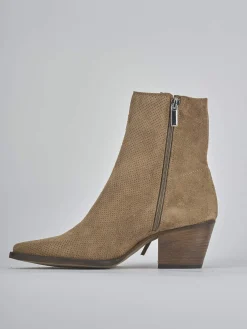 Clearance Stivaletti tacco 6cm camoscio Donna Stivaletti Tacco Alto