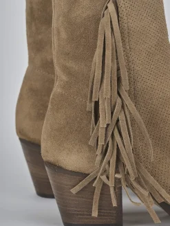 Clearance Stivaletti tacco 6cm camoscio Donna Stivaletti Tacco Alto