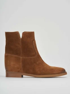 New Stivaletti tacco 2cm camoscio Donna Stivaletti Tacco Basso