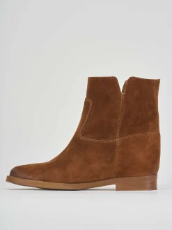 New Stivaletti tacco 2cm camoscio Donna Stivaletti Tacco Basso