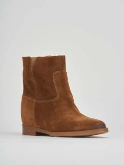 New Stivaletti tacco 2cm camoscio Donna Stivaletti Tacco Basso