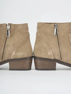 Outlet Stivaletti tacco 3cm camoscio Donna Stivaletti Tacco Basso