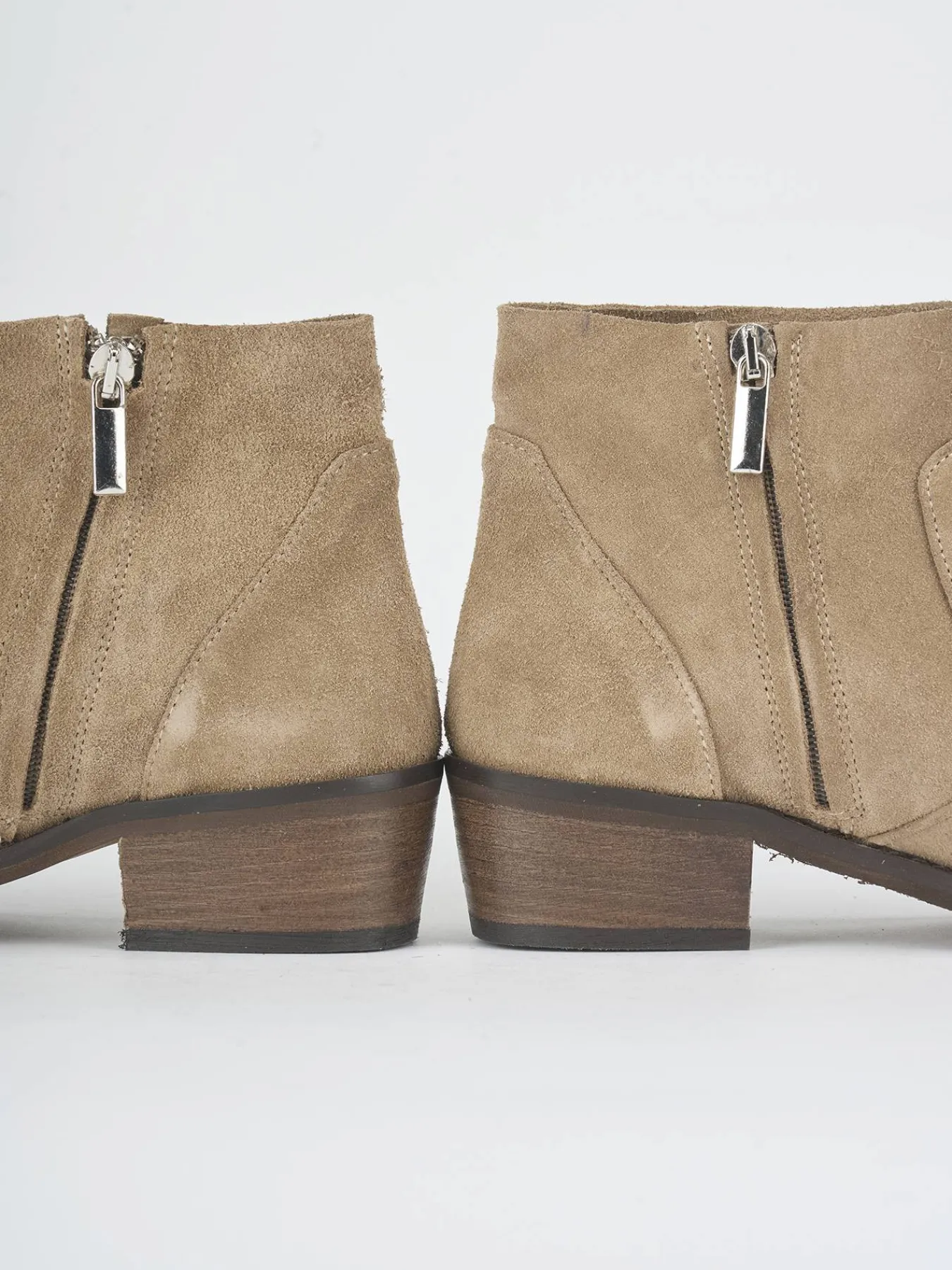 Outlet Stivaletti tacco 3cm camoscio Donna Stivaletti Tacco Basso