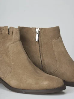 Outlet Stivaletti tacco 3cm camoscio Donna Stivaletti Tacco Basso