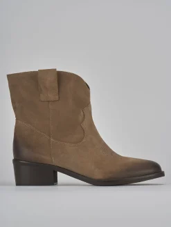 Online Stivaletti tacco 3cm camoscio Donna Stivaletti Tacco Basso