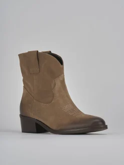 Online Stivaletti tacco 3cm camoscio Donna Stivaletti Tacco Basso