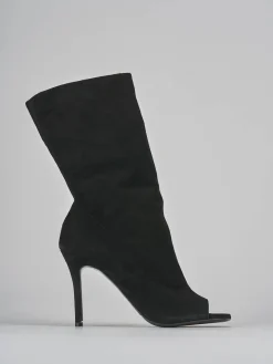 Online Stivaletti tacco 9cm camoscio Donna Stivaletti Tacco Alto