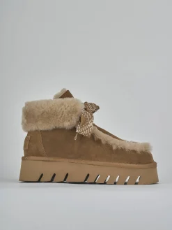 New Stivaletti tacco 3cm camoscio Donna Stivaletti Tacco Basso