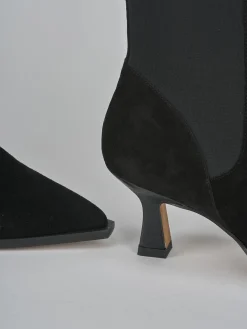 Hot Stivaletti tacco 5cm camoscio Donna Stivaletti Tacco Alto