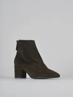 Sale Stivaletti tacco 5cm camoscio testa Donna Stivaletti Tacco Alto