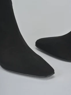 Clearance Stivaletti tacco 5cm camoscio Donna Stivaletti Tacco Alto