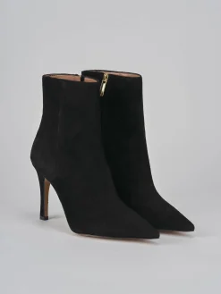 Stivaletti tacco 9cm camoscio Donna Stivaletti Tacco Alto