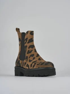 Online Stivaletti tacco 2cm camoscio Donna Stivaletti Tacco Basso