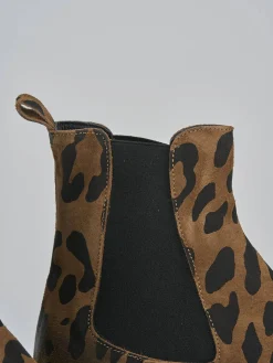 Online Stivaletti tacco 2cm camoscio Donna Stivaletti Tacco Basso