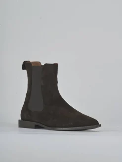 Discount Stivaletti tacco 2cm camoscio testa Donna Stivaletti Tacco Basso