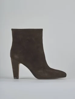 Clearance Stivaletti tacco 8cm camoscio testa Donna Stivaletti Tacco Alto