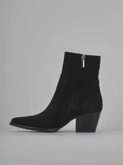 Discount Stivaletti tacco 7cm camoscio Donna Stivaletti Tacco Alto