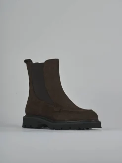 Clearance Stivaletti tacco 3cm camoscio testa Donna Stivaletti Tacco Basso