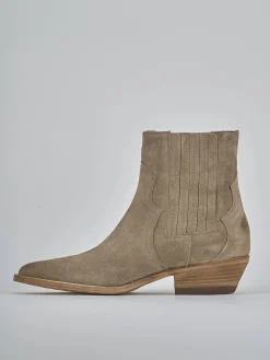 Discount Stivaletti tacco 4cm camoscio Donna Stivaletti Tacco Basso