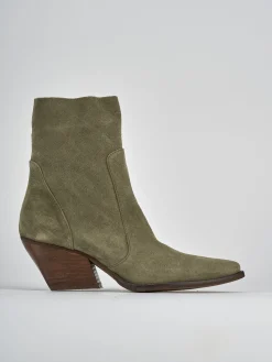 Online Stivaletti tacco 7cm camoscio Donna Stivaletti Tacco Alto