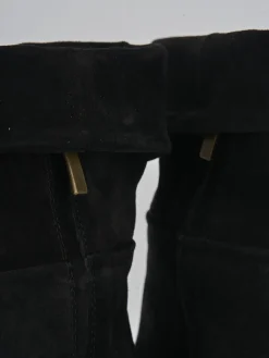 Sale Stivaletti tacco 8cm camoscio Donna Stivaletti Tacco Alto