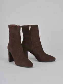 Outlet Stivaletti tacco 9cm camoscio testa Donna Stivaletti Tacco Alto