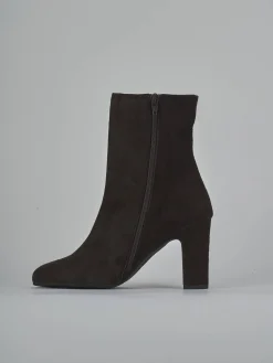 New Stivaletti tacco 8cm camoscio testa Donna Stivaletti Tacco Alto