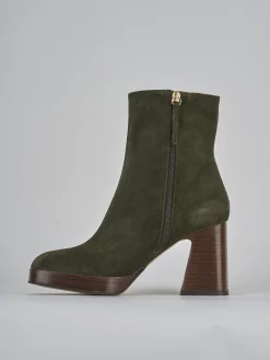 Clearance Stivaletti tacco 9cm camoscio Donna Stivaletti Tacco Alto