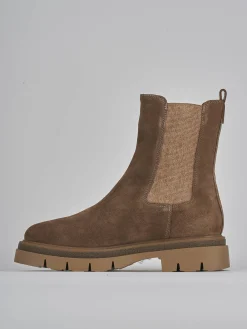 Outlet Stivaletti tacco 1cm camoscio Donna Stivaletti Tacco Basso